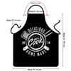 Amazon Venta Caliente E-commerce Transfronterizo Venta Caliente Impermeable Antiincrustante Estampado Delantal de Barbacoa para Hombre de Una Pieza con Estampado de Logo