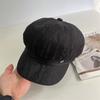 Novo Boné Octogonal Leve Respirável Estilo Pequeno Perfume Feminino Combina com Tudo Aba Larga Textura Moda Boné Barriga Língua de Pato