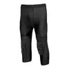 Pantalones Deportivos de Baloncesto Transfronterizos Ajustados de Tres Cuartos Rodilleras Integradas Leggings Anticolisión Rodilleras Pantalones para Correr Fitness Entrenamiento Deportivo