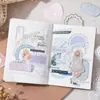 Dia Lindo Tamanho Mini Bloco de Notas com Borda Série Mini Moldura Material para Caderno Colagem Decorativa DIY