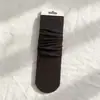 Calcetines nuevos para mujer, calcetines sencillos sin costuras de color liso, calcetines versátiles de media pantorrilla, calcetines largos básicos grises para mujer para primavera y otoño