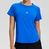 Camiseta Deportiva de Manga Corta Holgada de Secado Rápido para Entrenamiento al Aire Libre, Malla Transpirable Profesional para Correr, Top de Fitness para Mujer