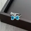 Anel Aberto de Pedras Preciosas Coloridas com Laço e Zircônia de Luxo Leve de Nicho de Alta Qualidade com Temperamento Totalmente Diamantado e Anel Empilhável Super Feérico