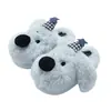 Adorable Sombrero de Estrella de Dibujos Animados Zapatillas de Algodón para Perro Pequeño Mujer Invierno Interior Hogar Antideslizante Cálido Suela Gruesa Zapatillas Peludas Hombre