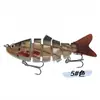 Sección transversal Señuelo de Pesca Articulado Múltiple Cebo Falso Set de Señuelos de Pesca Impresos en 3D Set de Señuelos de Pesca Articulados Múltiples de Plástico Simulación Fabricante Venta al por Mayor