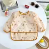 Nuevo Delantal de Dibujos Animados para Bebé con Bolsillos, Delantal Infantil Fresco con Estampado Completo, Babero Estampado para Niños, Delantal de Pintura