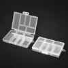 Caja Transparente de Plástico PP con 6 Compartimentos Fijos y Diversos Pequeños para Joyería, Anillos, Pendientes, Accesorios Electrónicos y Almacenamiento de Cuentas