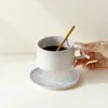 Taza de Café Cerámica Flor de Hielo Vidriado de Cristal Dinastías Tang y Song, Regalo de Cumpleaños de Alto Valor Estético, Taza para el Hogar, Vaso para Agua, Taza para Leche