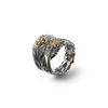 Anillo Ajustable de Pluma de Hoja Nueva 2024 para Hombres y Mujeres, Anillo Versátil de Moda Nicho, Directo del Fabricante