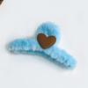 Tocado de peluche de plástico hecho a mano para mujer, bonito accesorio para el cabello con forma de tiburón peludo, venta al por mayor, novedad de primavera