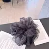 Goma para el pelo de malla con estampado de leopardo estilo coreano para niñas, Cuerda para el pelo de alta elasticidad, Accesorio para el pelo, Estilo Ins coreano