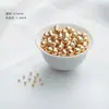 Cuentas sueltas chapadas en oro de 18 quilates que conservan el color, cuentas chapadas en oro, pulsera con cuentas espaciadoras, cuentas de plata, accesorios para ensartar pulseras DIY hechas a mano, materiales para ensartar cuentas