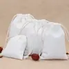 Calças de Lona com Bolso de Aba com Cordão, Armazenamento de Sacola de Tecido de Algodão e Linho, Saco Diversos Ecologicamente Correto, Tamanho Pronto, Pode Ser Impresso com Logotipo
