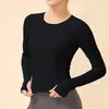 Roupas de yoga leves, com sensação de "quase nada", para mulheres, de secagem rápida, respiráveis, tops esportivos de manga curta e manga longa, tops de fitness, em estoque, direto do fabricante