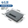 Caja de cables de aleación de aluminio engrosada para escritorio, cubierta de orificio para cables acolchada multifuncional para mueble de TV, cubierta decorativa para escritorio de oficina