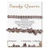 Pulsera de grava de piedra natural para tarjetas 2023 nueva moda femenina OL doble capa para hombres y mujeres pulsera de novias comercio exterior exclusivo