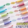 Pluma de Diario Galaxia Resaltador con Purpurina Marcador Resaltador de Alto Valor para Notas de Clase Uso de Marcado Bolígrafo de Color Punto Venta al por Mayor