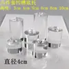 Suporte de Exibição Transparente de Acrílico Base Redonda para Joias Bola de Cristal Artificial Base de Armazenamento de Bola de Pérola