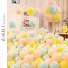 Balões Macaron de 10 polegadas para Crianças Espessados Decoração de Cena de Aniversário Suprimentos Decoração de Casamento Balões de Látex à Prova de Explosão