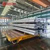 Camión Plano de Riel de Bajo Voltaje Controlado Remotamente para Transportar Tuberías de Acero Agrupadas en Talleres, Camión Plano Eléctrico de Transporte de Alta Frecuencia