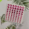 .4.5.6.8.10Mm Adesivos Redondos de Strass Acrílico para Álbuns de Fotos Criativos DIY de Crianças e Decorações de Capa de Celular