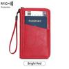 Nuevo Monedero Antimagnético RFID Transfronterizo con Cremallera, Bolsa para Pasaporte, Bolsa para Documentos, Bolsa para Boletos, Bolsa para Cosméticos, Billetera Multifuncional para Pasaporte