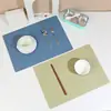 Tapete de Mesa para Computador de PVC, Mouse Pad Impermeável e Resistente a Óleo, Padronizado, Textura Suave tipo Cortiça, Base de Mesa de PVC Anti-Manchas