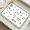 Esterilla de drenaje para mesa de cocina, esterilla para secar platos, cuencos, tazas, mesa de té y vino, absorbente, esterilla aislante térmica sin lavado y con aire fresco