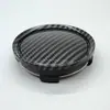 Calota integrada T75 fibra de carbono imitação diâmetro 74MM capa central fibra de carbono xadrez preto capa de cubo de roda capa de sistema de cor nova