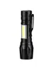 Directamente del Fabricante, Linterna Multifuncional de Luz Fuerte, Portátil para Exteriores, Carga Rápida USB, Mini LED de Largo Alcance, Luz de Emergencia