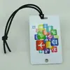 Producción de Etiqueta de Equipaje de PVC Rígido Impresión a Cuatro Colores Tablero de Etiqueta de Viaje Pase de Abordar Etiqueta para Equipaje Facturado de Avión