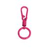 Llavero con Forma de Haba de Primavera de Color Macarrón, Hebilla de Puerta en Forma de U Pintada con Spray de Colores, Colgante para Bolso DIY, Venta al por Mayor de Accesorios