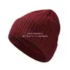Gorro Frío Tejido Reciclado Rpet Gorro de Lana Reciclada Japonés y Coreano Fábrica de Personalización de Gorros de Felpa de Lana Rpet Transfronterizos