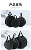 Bolso de Mano de Tela Oxford con Lunares, Bolsa de Cosméticos Multifuncional Personalizable con Impresión de Logotipo, Bolsa de Herramientas Redonda Engrosada para Cables
