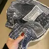 Pañuelo Cuadrado Pequeño de Terciopelo Estampado 70 para Mujer, Versátil Elegante Pañuelo Estampado Cachemir para Otoño e Invierno, Bufanda de Cuello, Chal, Bufanda, Pañuelo de Cuello