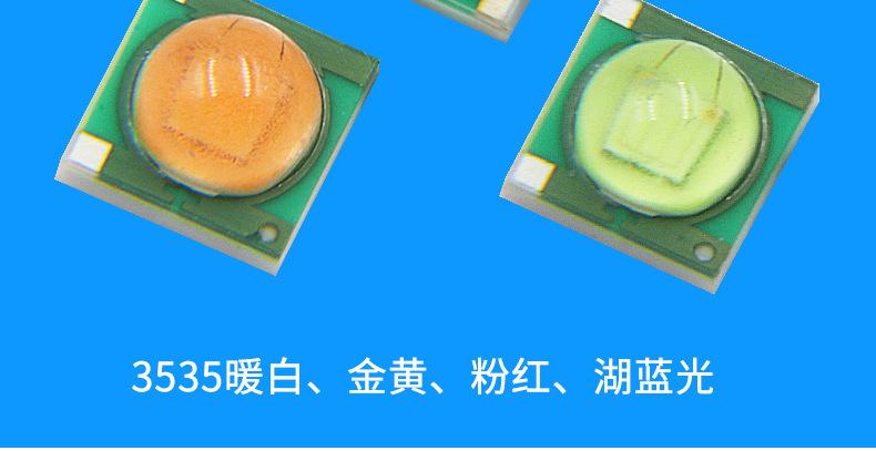 3535金黄色灯珠 3535湖蓝粉红灯珠