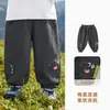 Calça Esportiva Infantil Kaka Panda Calças de Outono para Meninas Roupas Casuais Longas de Outono para Crianças Calças de Primavera e Outono para Bebês e Crianças Pequenas Tendência