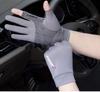 Guantes de verano y primavera de seda de hielo fino para hombre y mujer, para deportes al aire libre, para montar, pescar, antideslizantes, resistentes al desgaste, de medio dedo, con protección solar