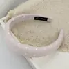 Moda Estilo Coreano Simple Corazón de Amor Lazo Diadema de Tela Dulce Esponjoso Alto Cráneo Superior Elevador Diadema Pinza para el Cabello