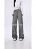 Pantalones Rectos Adelgazantes Lavados Viejos Versátiles Bordados de Cachorros Interesantes Jeans Vintage Americano Moderno Comercio Exterior Transfronterizo