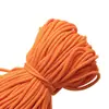 Corda Poliéster Colorida 5mm Núcleo Redondo Resistente ao Desgaste Corda de Amarração Corda para Tecido à Mão DIY Pingente de Chaveiro Criativo