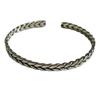 Amazon con pulsera de trigo femenina tejido creativo directo de fábrica retro apertura ajustable joyería al por mayor
