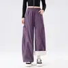 Pantalones Impermeables de Trabajo Estilo Montaña Otoño/Invierno Nuevo Estilo Pantalones de Senderismo Montañismo Pierna Curva Pierna Recta Adelgazantes Sueltos Casual Pantalones de Pierna Ancha