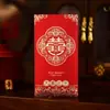 Envelopes vermelhos de casamento, mini envelopes vermelhos para a recepção do noivo, envelopes criativos com o caractere "feliz" para recém-casados, pequenos envelopes para presentes de casamento, lembrancinhas de 100 yuans