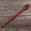 Área Turística Souvenir Antiguo Hecho a Mano Sándalo Rojo Pasador Estilo Chino Madera Broche de Madera para el Cabello para Mujeres