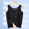 Camisole Versátil de Verão e Primavera, Estilo Solto Preguiçoso, Camada Base para Mulheres, Adequada para Usar Fora, Top sem Mangas que Cobre o Corpo