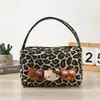Bolsa de Cosméticos Estampado de Leopardo Explosivo Bolsa de Lavar de Viaje Bolsa de Almacenamiento de Gran Capacidad de Gato de Dibujos Animados Bolsa de Lavar Portátil