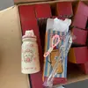 Caneca térmica fofa com tema de gato e compartimento para chá, com alça portátil, feita de aço inoxidável 316, adequada para estudantes e disponível para atacado e pedidos personalizados