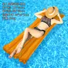Tumbona inflable flotante de flor tropical para adultos, cama flotante para fiesta en la piscina, flotador para juegos acuáticos en la playa al aire libre