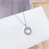 Moda fría elementos geométricos collar de circonita femenino Corea Dongdaemun Cadena de clavícula de anillo de celebridad de internet collar al por mayor